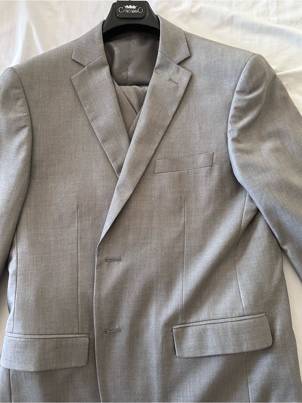 Gray Men's 3-piece Carlo Lusso Suit (Never Worn)